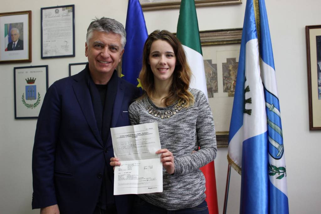 Sindaco Mallegni e Federica Bertellotti