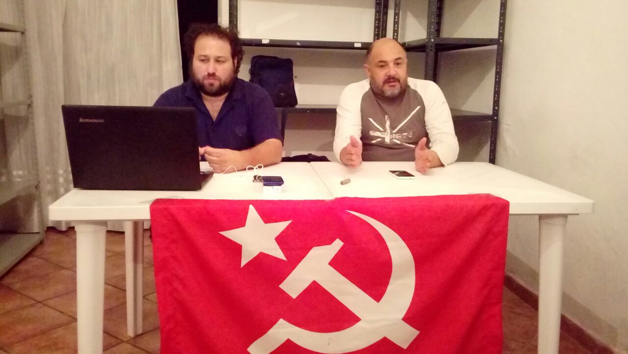 Iniziativa del Partito Comunista Versilia su problemi del lavoro e crisi economica