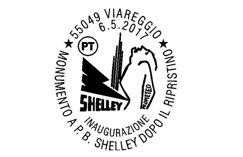 Timbro speciale per l’inaugurazione del monumento al poeta inglese Shelley