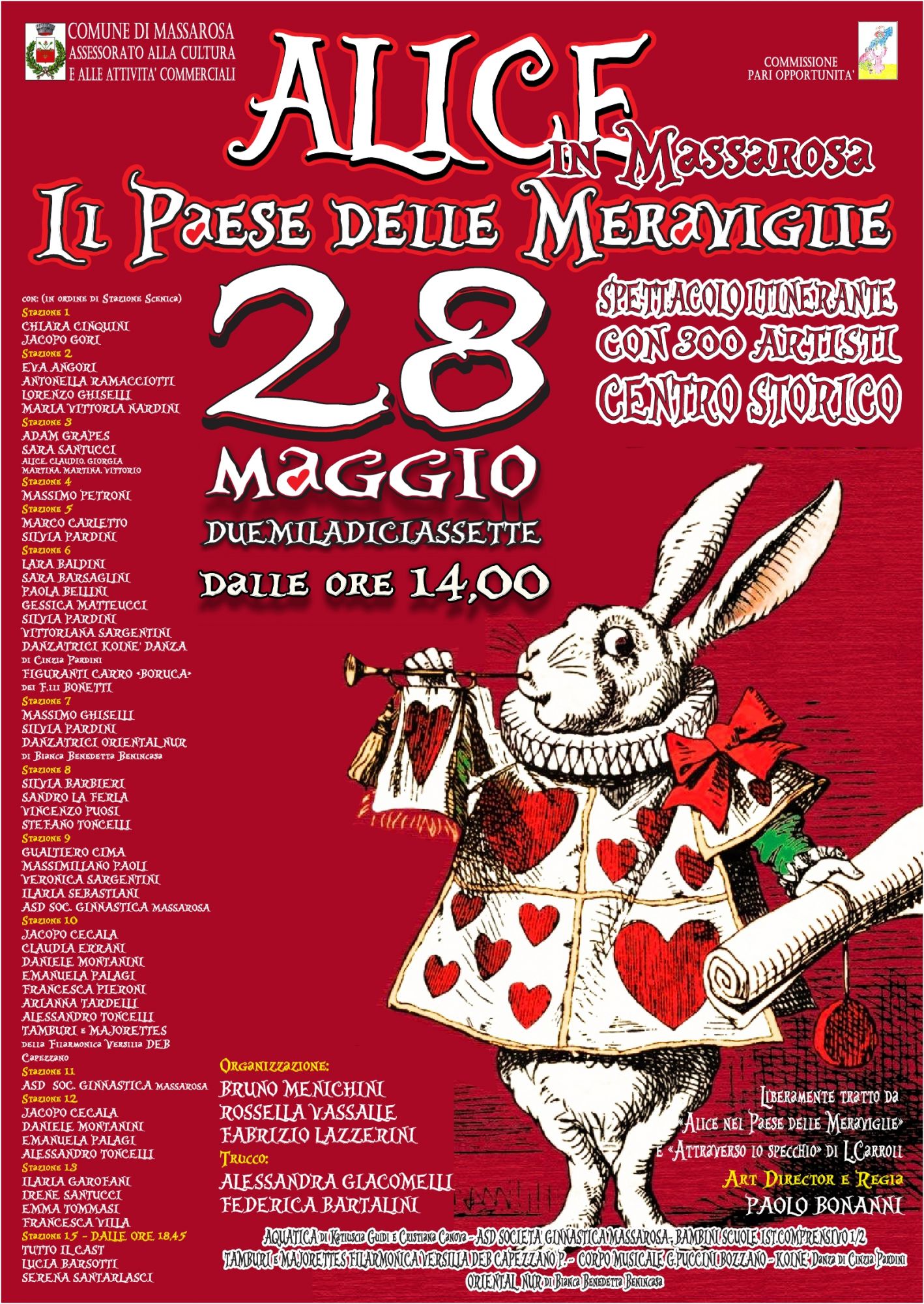 “Alice in Massarosa il paese delle Meraviglie” un’avventura da vivere