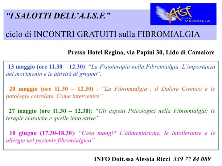 Seminari gratuiti con specialisti per la sindrome fibromialgica