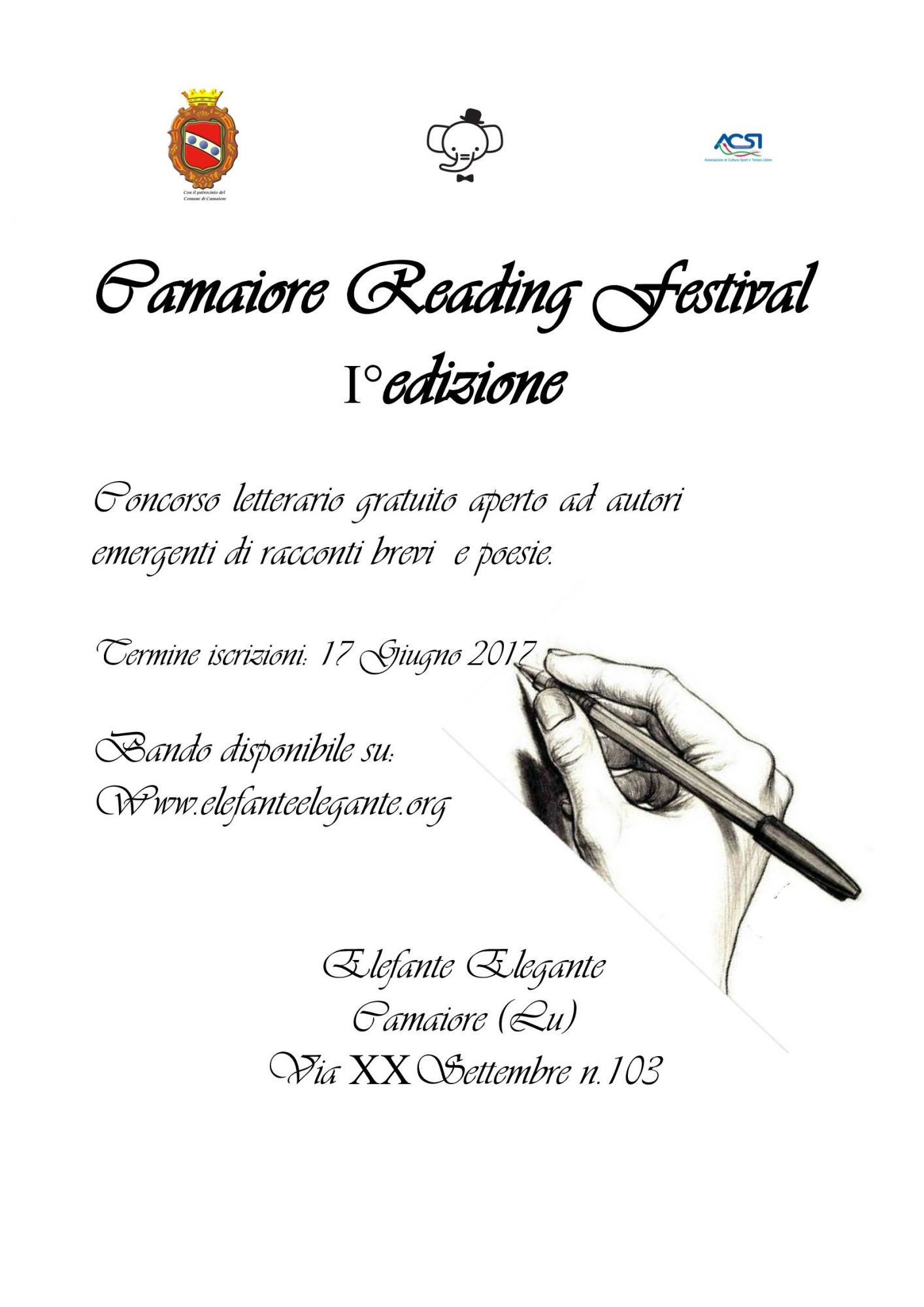 Bando Camaiore Reading Festival, prima edizione