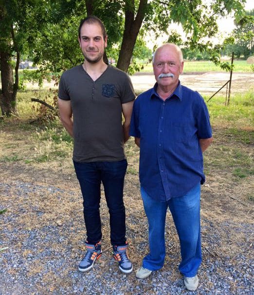 Pietro (giovane) e Paolo Giuseppe Boschi allevatori Lammari