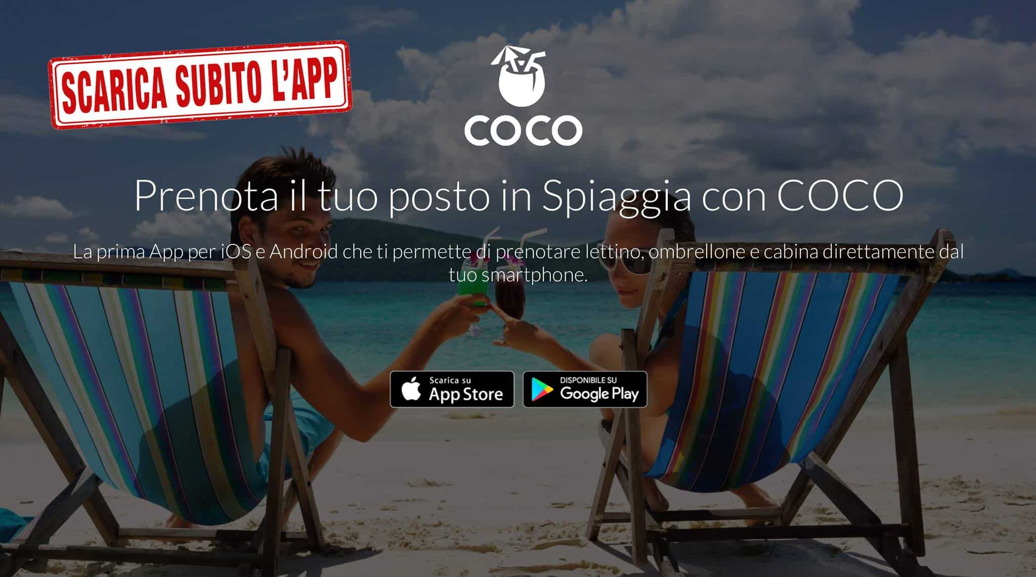 Prenota il tuo posto in spiaggia con COCO, il nuovo booking degli stabilimenti balneari