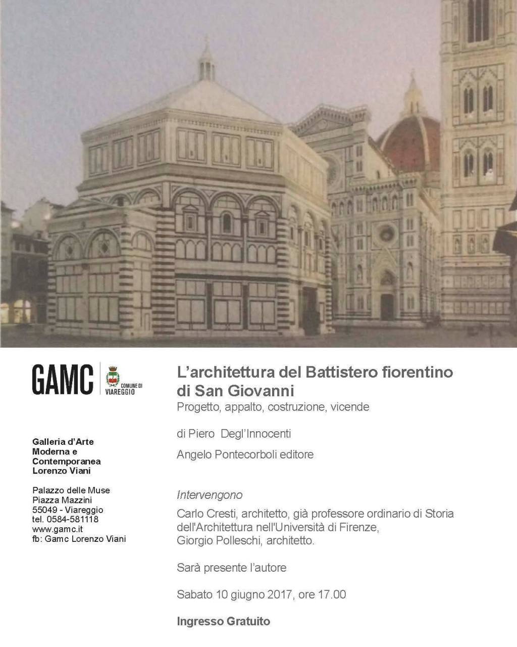 Presentazione del libro &quot;L’architettura del Battistero fiorentino di