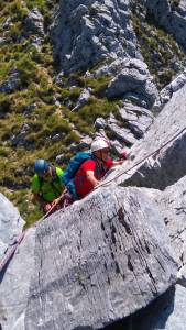 pania secca diedrino verso il 2 dente