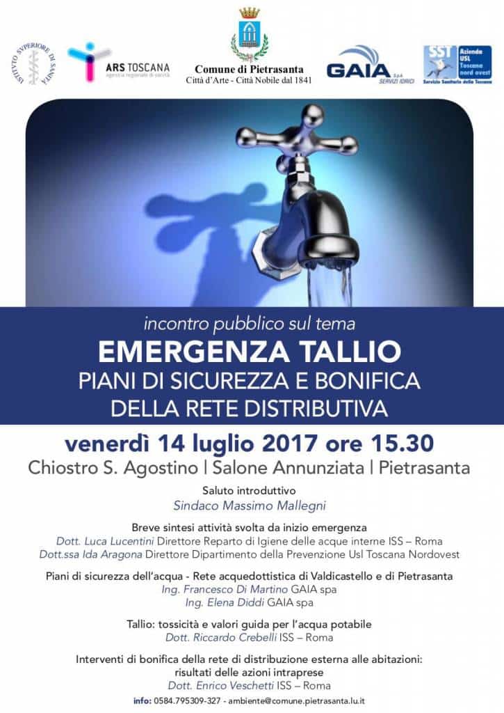 Locandina Caso Tallio Incontro Pubblico