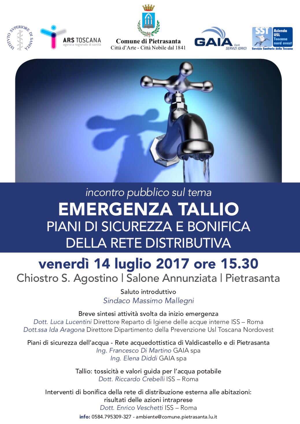 Locandina Caso Tallio Incontro Pubblico