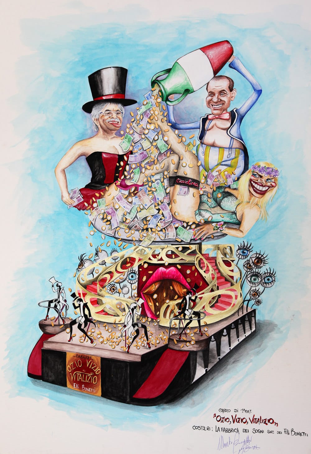 BONETTI F.lli Ozio vizio e vitalizio 1 cat. Carnevale di Viareggio 2018