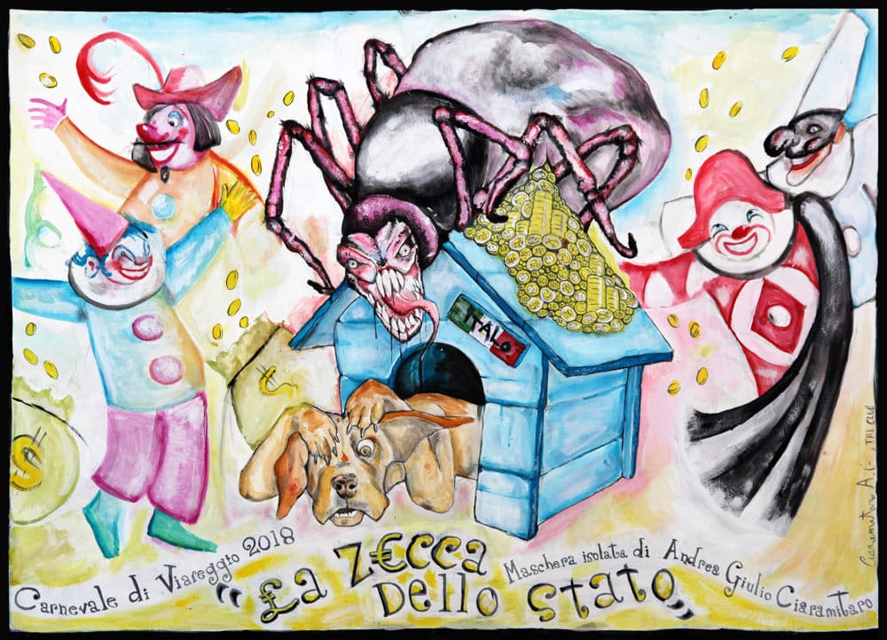 CIAMARITARO Andrea Giulio La Zecca dello Stato maschera Carnevale di Viareggio 2018