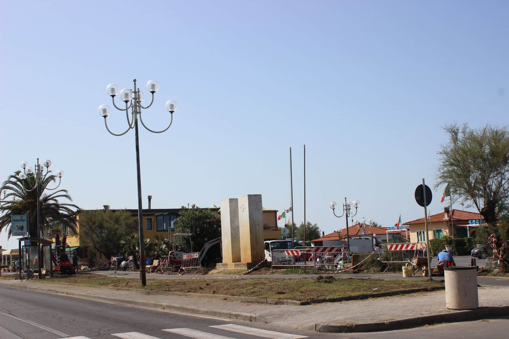 Foto panoramica cantiere Piazza America