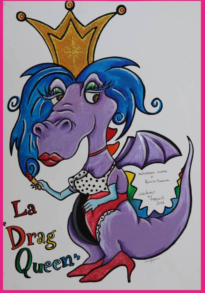 MAZZONE Rodolfo La Drag Queen maschera Carnevale di Viareggio 2018