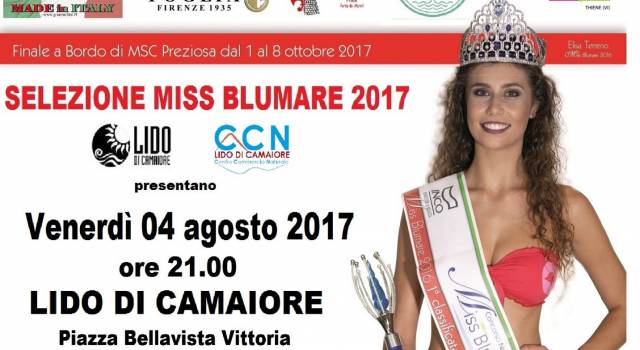 Le selezioni di miss BluMare 2017 a Lido di Camaiore