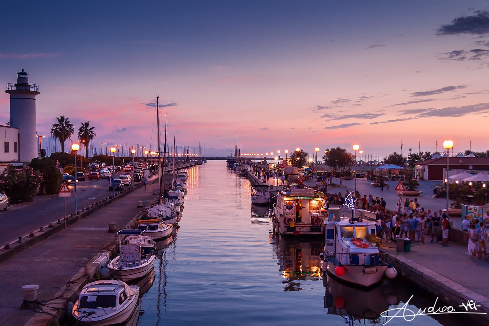 Tramonto a Viareggio