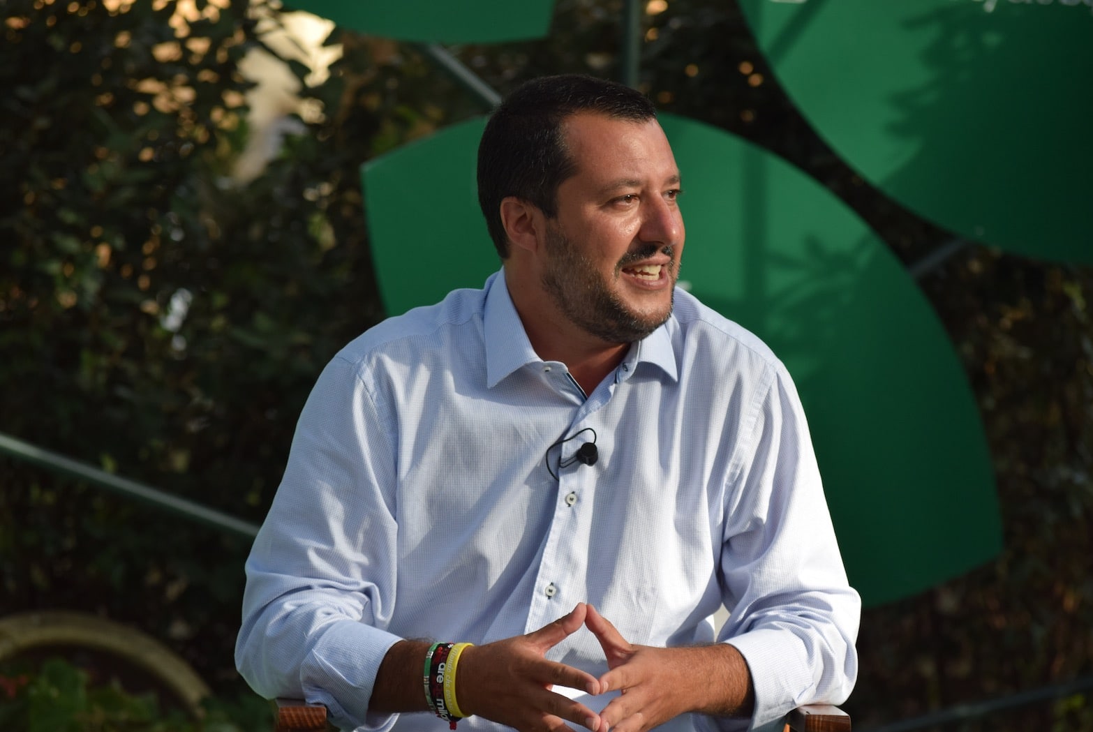 Matteo Salvini a Tonfano per Giovannetti