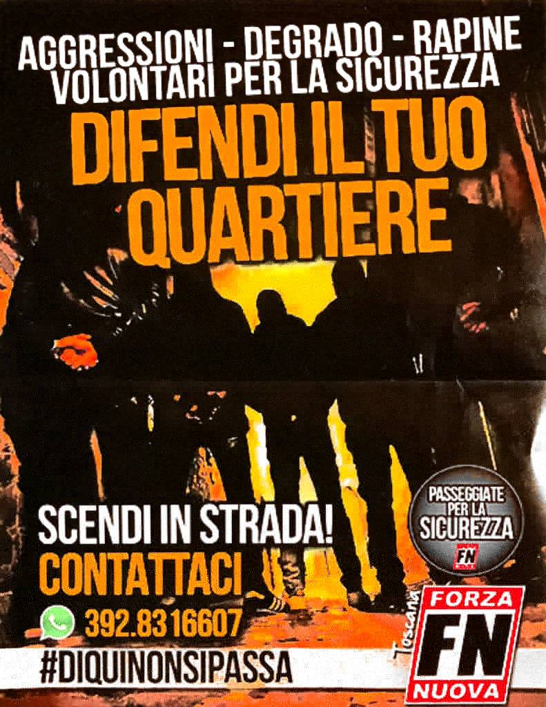 forza nuova passeggiate per la sicurezza 1
