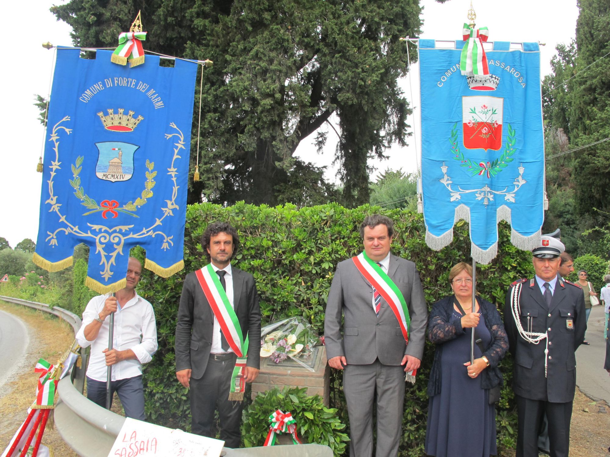 Massarosa e Forte dei Marmi insieme per ricordare i martiri della Sassaia