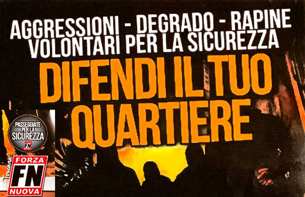 forza nuova a massarosa passeggiate per la sicurezza