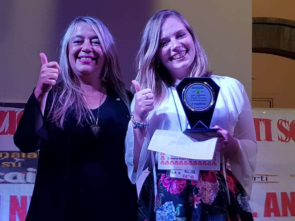 Debora Trasanini di Sarzana vince il 24° Festival Voci Nuove di S.Andrea Bagni