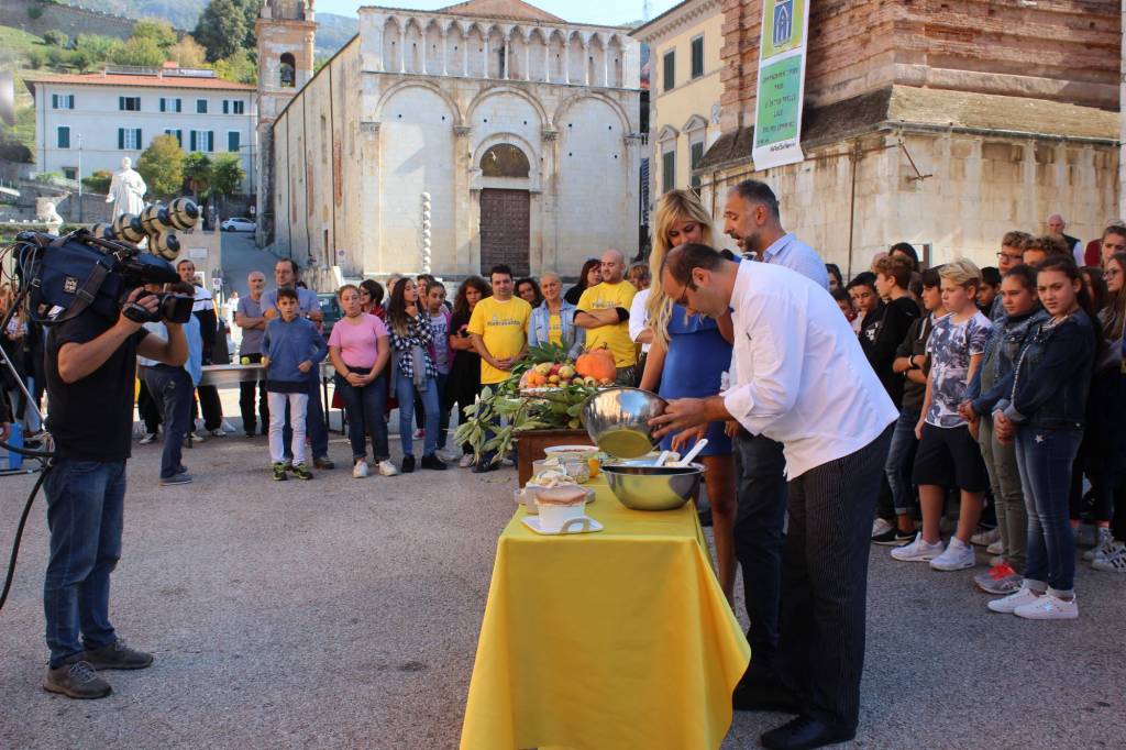 Foto momento registrazione Mezzogiorno in Famiglia