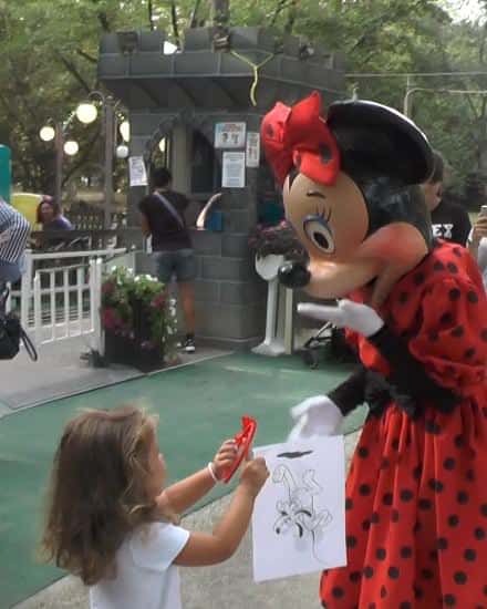 Minnie al trenino del cuore