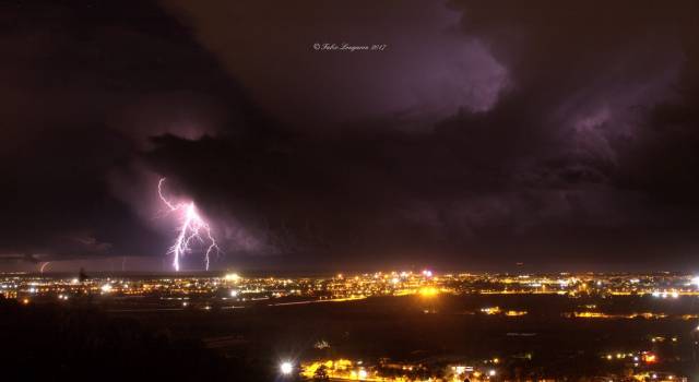 Incredibile tempesta di fulmini in Versilia