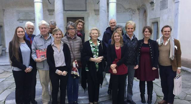 La Principessa Beatrice dei Paesi Bassi in visita questa mattina a Palazzo Mediceo