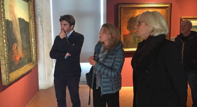 La vicepresidente della Regione Toscana Monica Barni in visita a Palazzo Mediceo.
