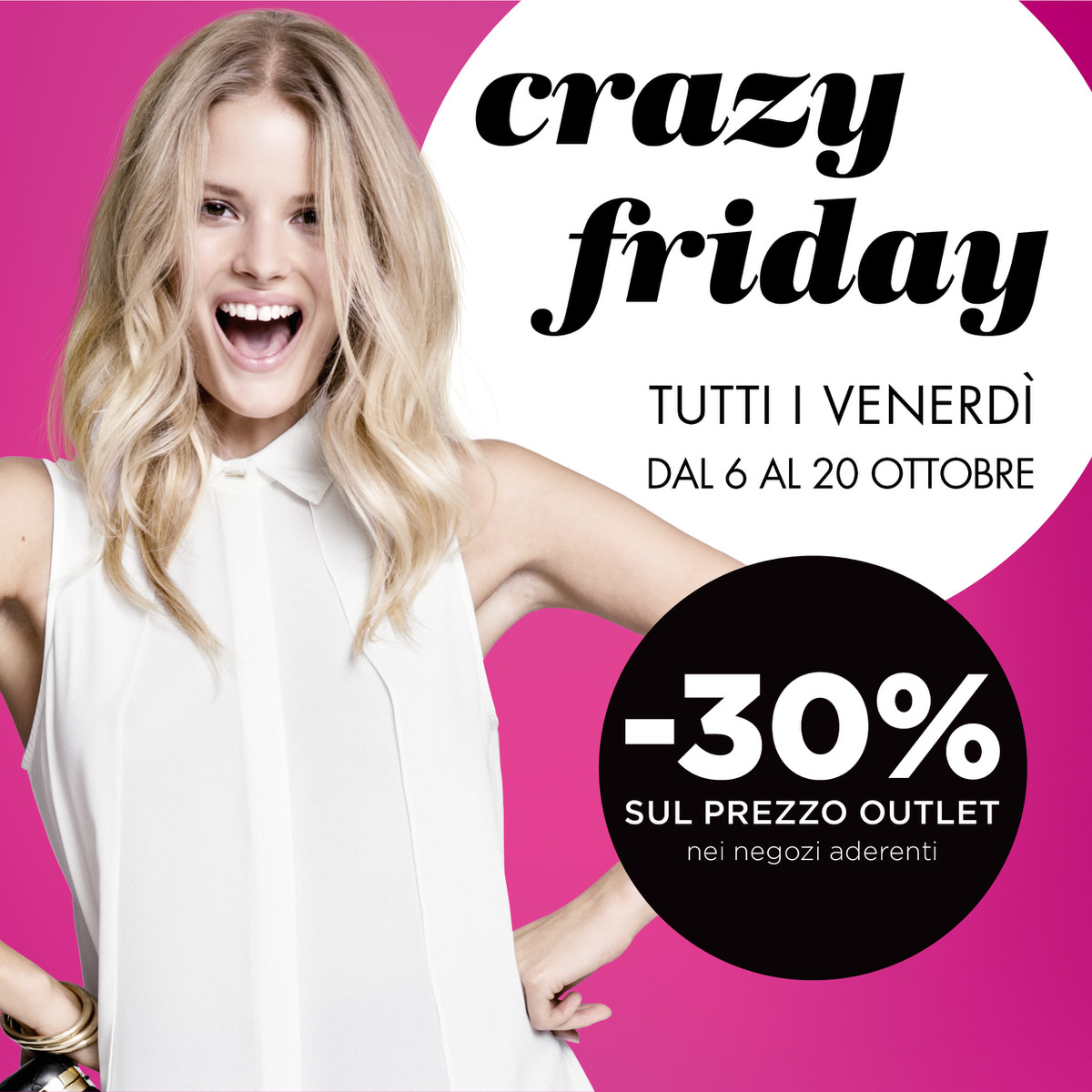A Brugnato Outlet arriva il Crazy Friday