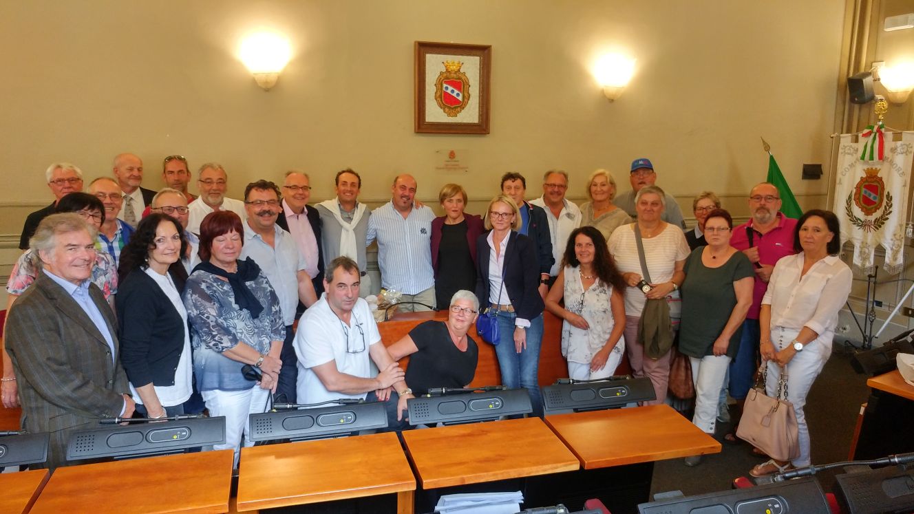 Una delegazione da Überherrn in visita a Camaiore