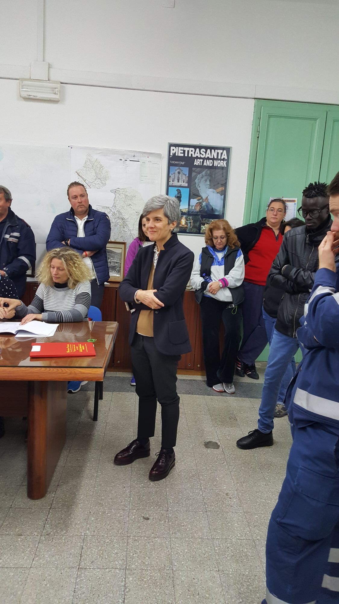 Esercitazione della Protezione Civile per le strade di Pietrasanta