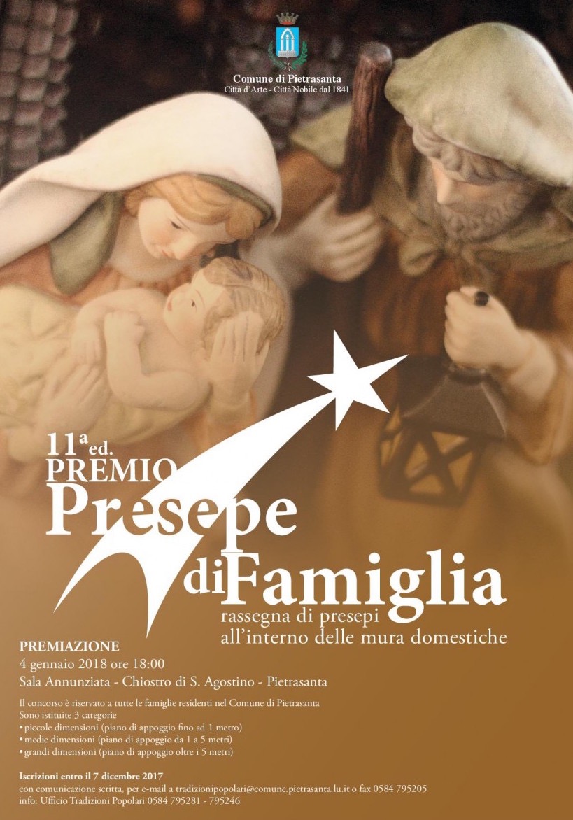 Premio “Presepe di Famiglia”, iscrizioni fino al 7 dicembre