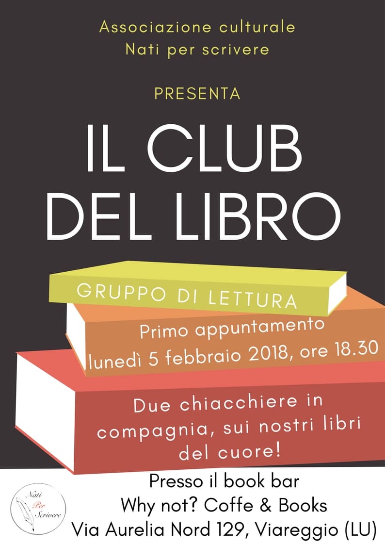 Nasce “il club del libro”, incontri aperti al book bar Why Not?