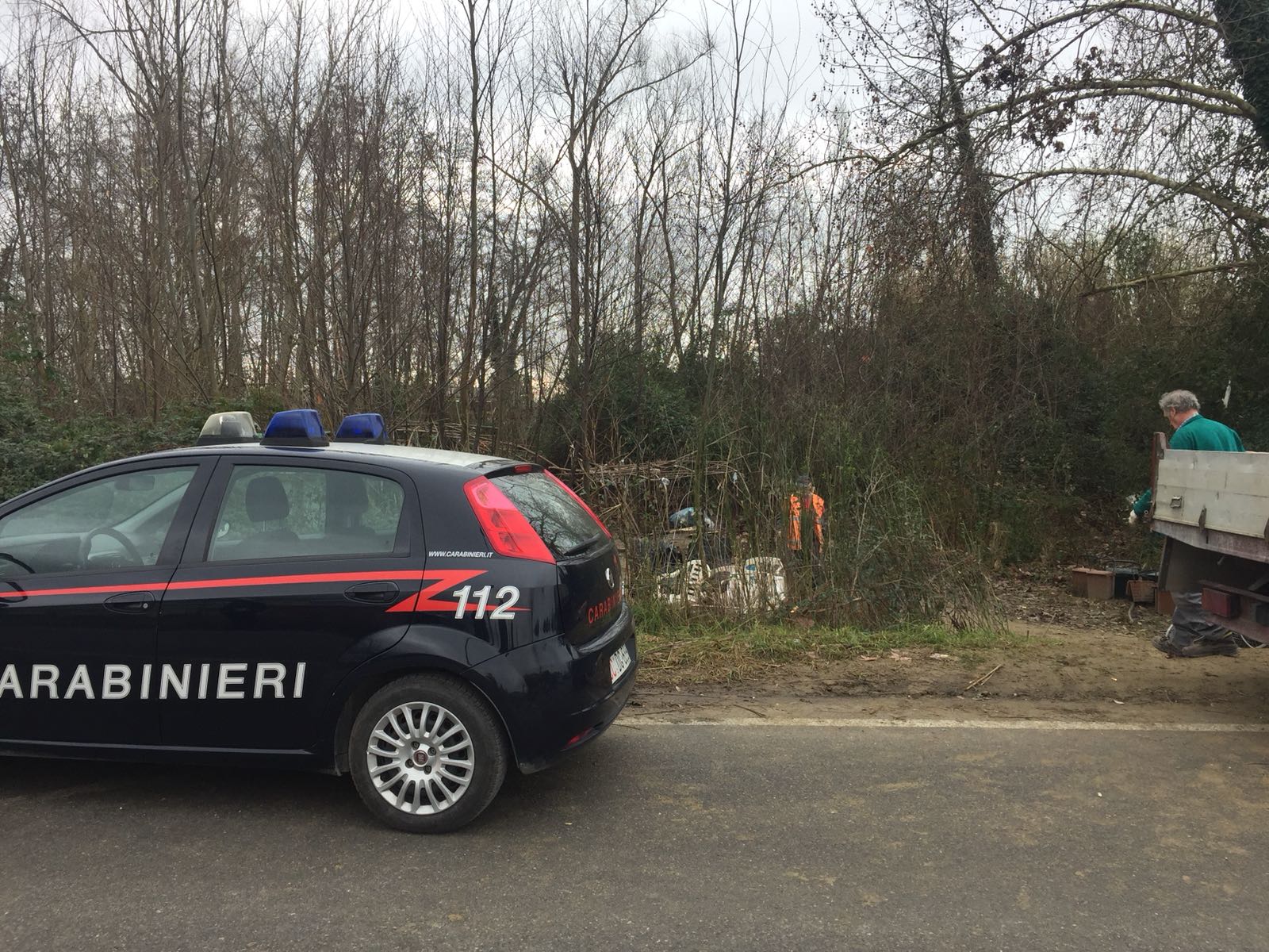 Accampamento abusivo, blitz dei Carabinieri