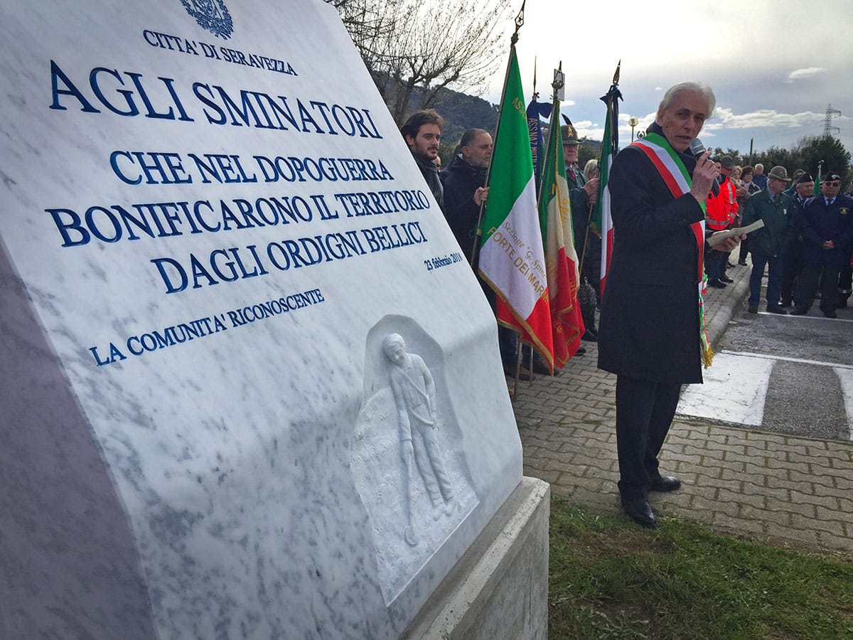 Inaugurazione del Monumento agli Sminatori a Ripa