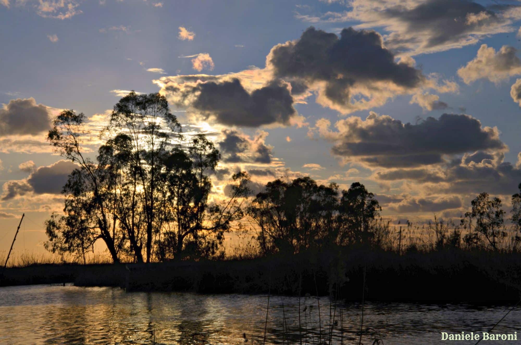 Tramonto, lago di Massaciuccoli