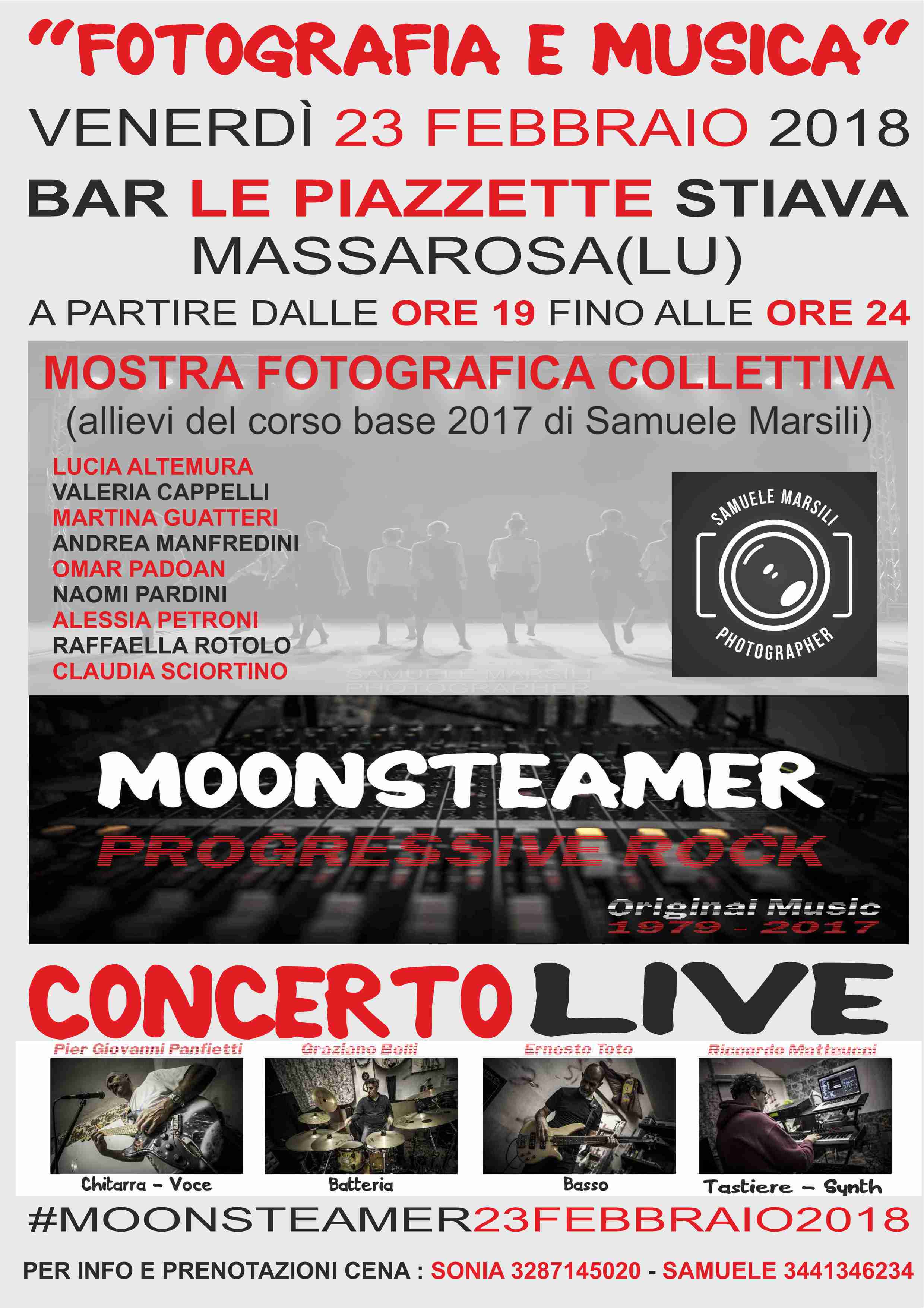 Mostra di fotografia e concerto Live dei Moonsteamer a Stiava