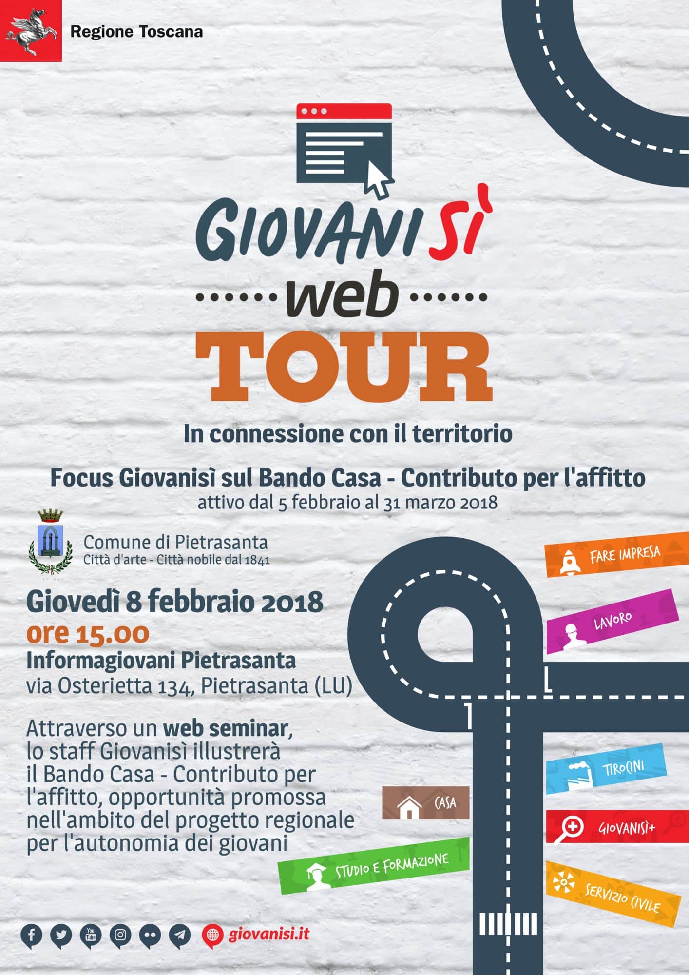 Giovanisì Web Tour, focus sul bando Casa, contributo per l’affitto