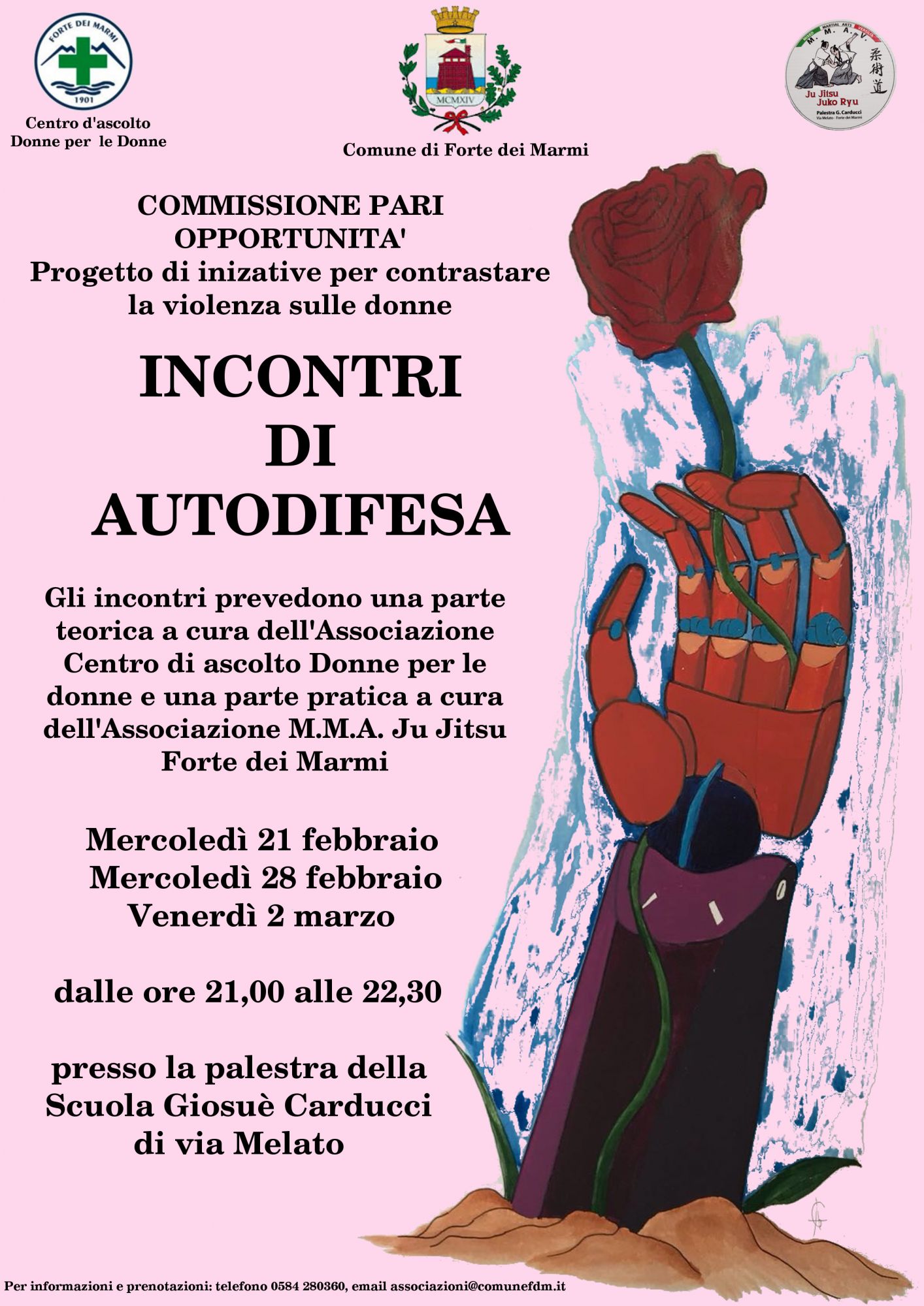 Locandina Minicorso autodifesa donne