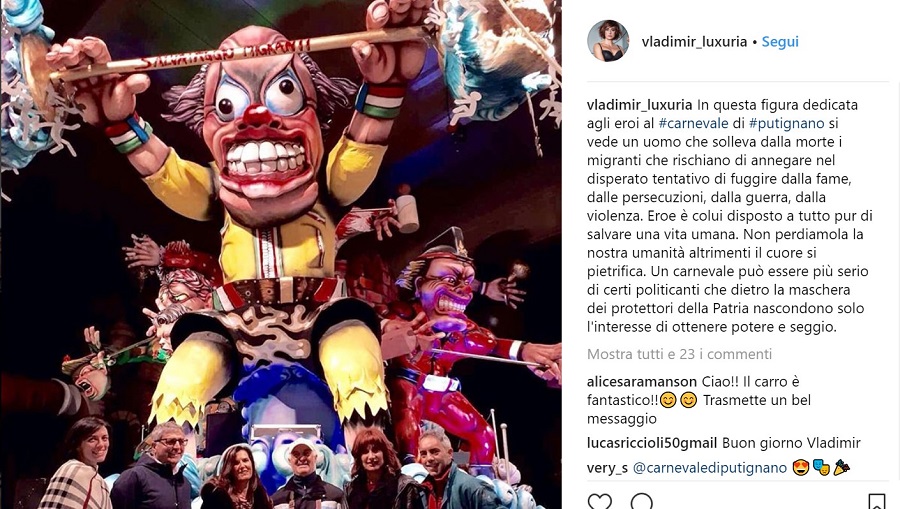 VLADIMIR LUXURIA putignano instagram