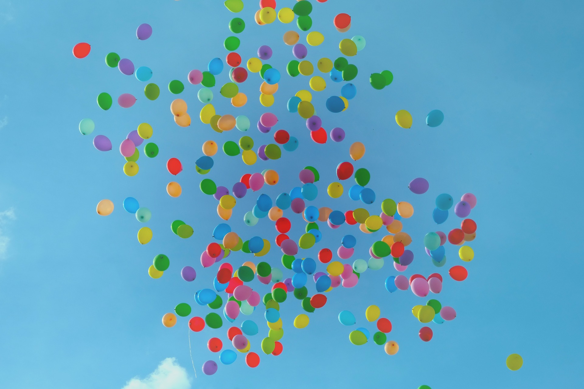 Palloncini colorati per la giornata mondiale delle persone down