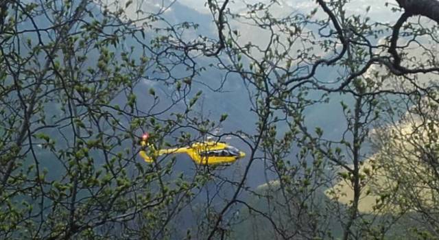 Colpito da un masso in montagna, interviene il soccorso alpino