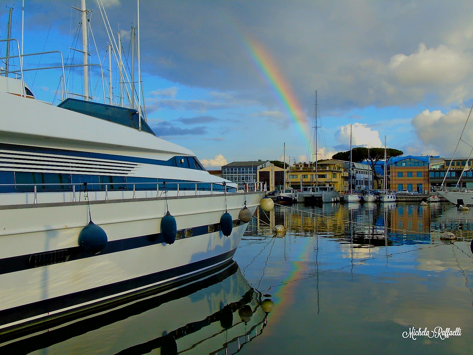 Arcobaleno sul cantiere