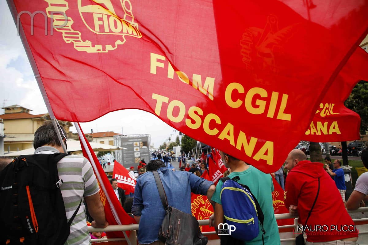 12° congresso Fiom Toscana a Viareggio con Francesca Re David