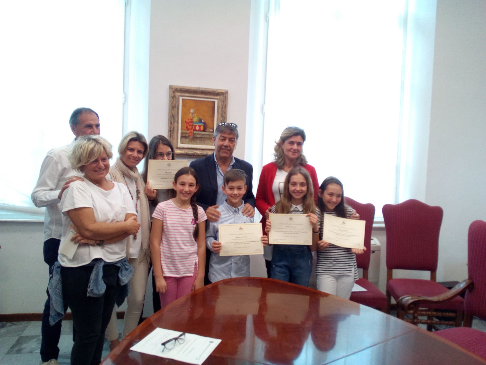 Premiazione dei partecipanti ai Giochi Matematici del Mediterraneo