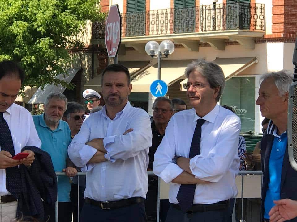 Paolo Gentiloni a Tonfano per Ettore Neri