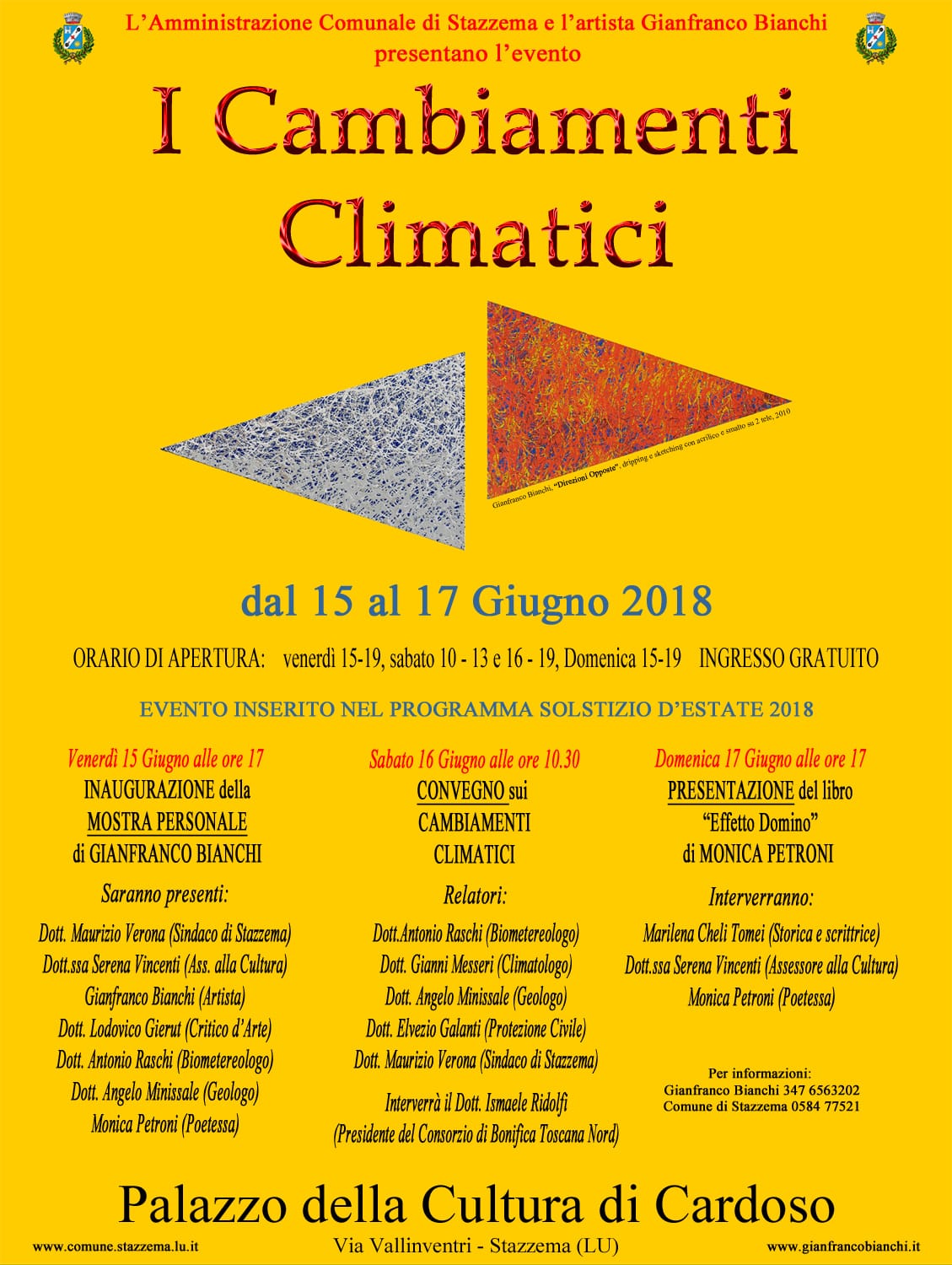 30 opere sui cambiamenti climatici a Cardoso