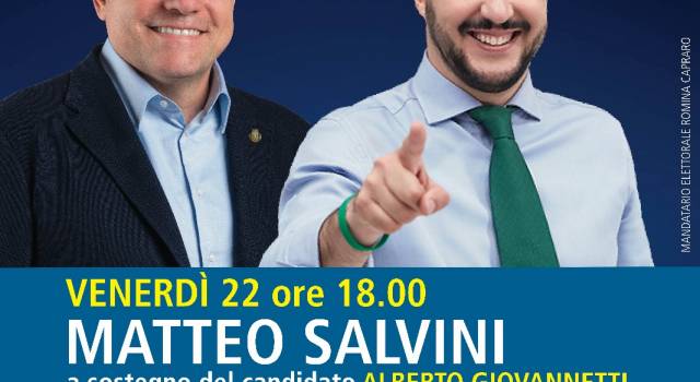 Elezioni Pietrasanta, Matteo Salvini a Tonfano per sostenere Giovannetti