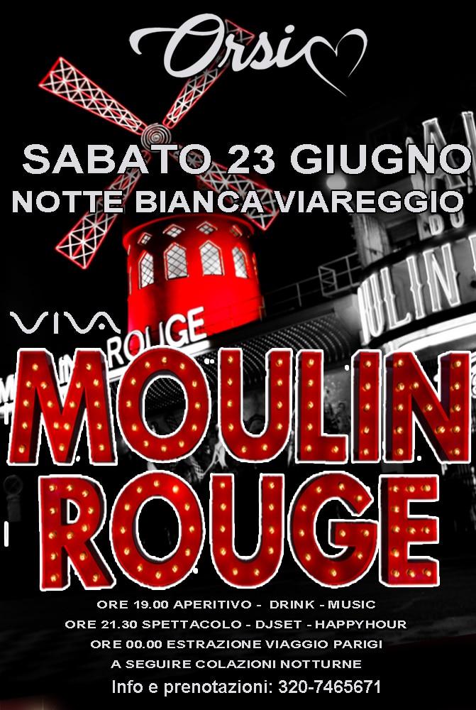 Al bar Orsi è l’ora di Moulin Rouge