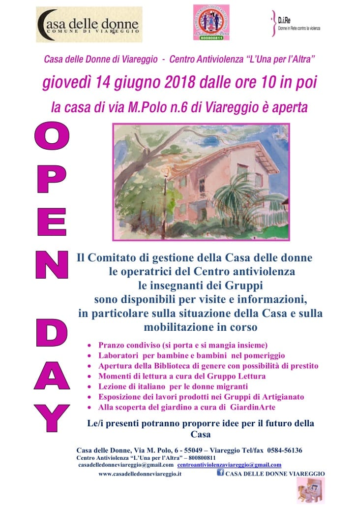 Open Day alla Casa delle Donne